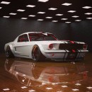 Ford Mustang "Color Crazy" restomod rendering