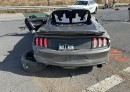 This Ford Mustang driver WILL RUN no more after this crash