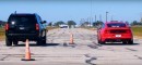 Ford Mustang GT Drag Races Supercharged Chevrolet Tahoe RST