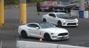 Ford Mustang GT takes on Chevrolet Camaro SS in a quarter mile drag race