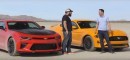 2018 Ford Mustang GT vs Chevrolet Camaro SS 1LE Desert Drag Race