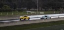 Ford Mustang Mach 1 Drag Races Toyota Supra GTS in Australia