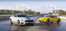 Ford Mustang Mach 1 Drag Races Toyota Supra GTS in Australia