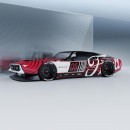 Widebody 1971 Ford Mustang Mach 1 in Ford Performance Livery (rendering)