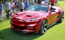 Ford Galpin Fisker Mustang Mach-E Rocket Convertible rendering by photo.chopshop