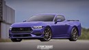 2024 Ford Mustang Ute Pickup rendering by X-Tomi Design