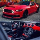Bagged Ford Mustang "Bloodshot"