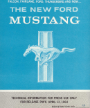 1965 Ford Mustang press kit