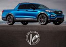 Modern Ford Explorer ST Sport Trac reinvention rendering by jlord8