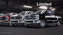 2024 Ford F-250 Super Duty Trims and old vs new rendering by AutoYa