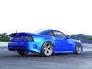 Ford SVT Mustang Cobra Sonic Blue Neon Terminator CGI to reality by abimelecdesign