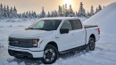 Ford tests how F-150 Lightning prototypes behave in low-friction conditions