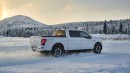 Ford tests how F-150 Lightning prototypes behave in low-friction conditions