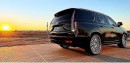 Forgiato Cadillac Escalades with 26 and 28 inch forged wheels