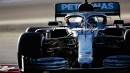 World Champion Lewis Hamilton getting a taste of his new 2020 Mercedes