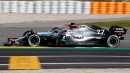 Valtteri Bottas out on track with the 2020 Mercedes