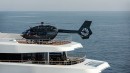 Lonian Superyacht's Helicopter