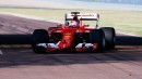 Pirelli 2017 tires make track debut with Sebastian Vettel in a Ferrari SF15-T