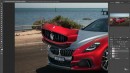 Four-Door Maserati GranTurismo Coupe rendering by Theottle