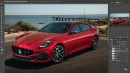 Four-Door Maserati GranTurismo Coupe rendering by Theottle