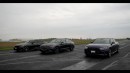 2024 Genesis G70 Races Audi A4 and BMW 330i: Gap City Follows. Drag and Roll Race.