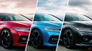 Honda Insight Hybrid Sedan & Coupe renderings