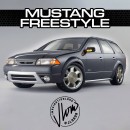 Fox Body Ford Mustang Freestyle and 3-Door New Edge Volvo rendering by jlord8