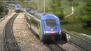 Hitachi "tri-brid" Hybrid Train, also called Blues Train, in Trenitalia's Frecciarossa livery