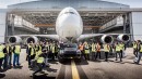 Porsche Cayenne Diesel tows Airbus A380