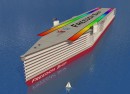 The Freedom Ship proposes a floating self-sufficient community onboard the world's biggest vessels
