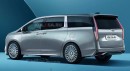 Cadillac Escalade Minivan rendering by Kolesa