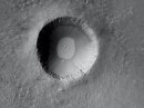 Fresh impact crater in the Meridiani Planum region of Mars