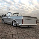 Slammed 1967 Chevy C10 pro touring restomod rendering to reality by personalizatuauto