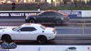 Cadillac CTS-V drag races Chevy Corvette C7, Dodge Challenger Hellcat and Chevelle