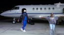 Dwyane Wade and Gabrielle Union on Private Jet