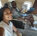 Dwyane Wade and Gabrielle Union on Private Jet