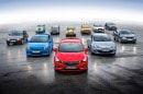 Eleven generations of Opel compact class cars
