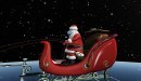 Santa sleighs