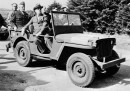 Franklin D. Roosevelt in a Willys MB
