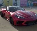 Front-Engined Corvette C8 Returns, Looks Like a Dragster