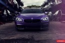 Frozen Purple BMW 6 Series on Vossen Wheels