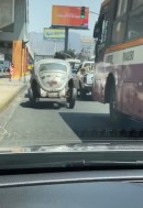 Driver Powers VW Beetle With His Feet