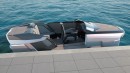 Futur-E is a sportscar of the sea, which flies on water with propulsion from electric motors