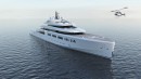Future is a superyacht explorer concept with hybrid propulsion and the most elegant exterior design