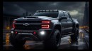 Chevrolet Silverado & HD AI renderings by FutureAutoVisions