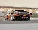 Slammed Widebody Datsun Z futuristic restomod rendering by al.yasid