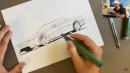 Cadillac Eldorado rendering by TheSketchMonkey