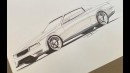 Cadillac Eldorado rendering by TheSketchMonkey