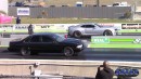 G-Body Shuffle Turbo Chevy Impala drags Camaro ZL1 and CTS Wagon on DRACS
