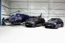G-Power Typhoon X5, X6 next to a helicopter